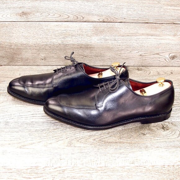 Allen Edmonds DELRAY Split Toe Blucher 13 E Black * add $15 new Trees - Picture 7 of 13